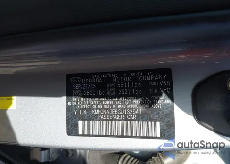 2016 Hyundai Genesis 3.8 from USA, damaged, VIN KMHGN4JE6GU132941